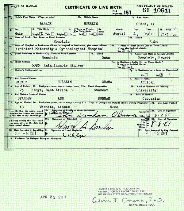 kenyan birth certificate obama. Obama#39;s birth certificate.